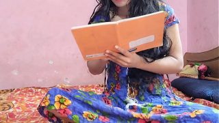 cute indian girl studing her lesson then uncle comes and fucks her tight pussie hard Video