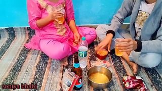 hungry telugu couple having a nice sex after having their food Video