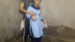 Indian Desi Horny Boyfriend Standing Style Fucking School Girl Video