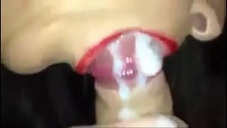 She is sucking very hard his husband dick with hindi audio Video