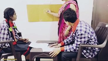 Young Desi Girl Enjoys Threesome with Friends Video