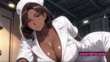 Busty Ebony Nurse Working The Night Shift In The Clinic Video