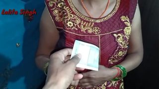 young indian girl having hot sex with a dewar for some cash Video